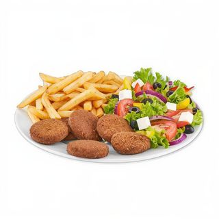 PRATO FALAFEL COM SALADA E ARROZ(BASMATI)