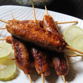 Chiken seekh com batata