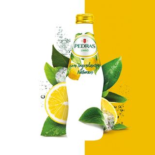 Agua pedras limao