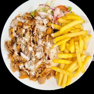Kebab no prato