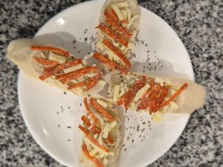 pão de alho queijo com pepperoni