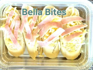 Pão de alho com fiambre