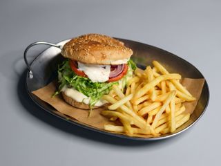 Hambúrguer Mediterrânico