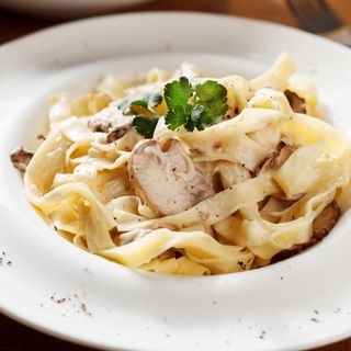 Fettuccine com cogumelos