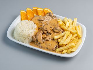 Menu Bifinhos Porco com Cogumelos
