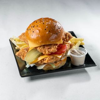 Tasty Crispy Double with Bacon &Fries