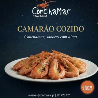 Camarão cozido