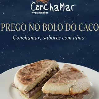 Prego do lombo em bolo do caco