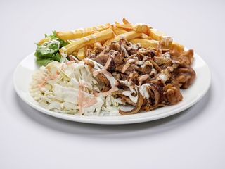 Kebab no prato
