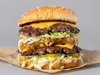 Menu Double Hamburger