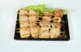 080-Espetadas frango c/queijo 8 peças