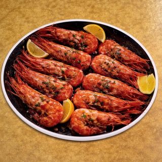 PAN FRIED GARLIC BUTTER PRAWNS