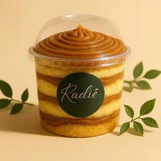 Bolo no Pote de Doce de Leite