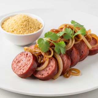 Linguiça acebolada