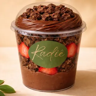 Taça Brownie com Morango