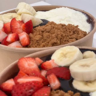 Combo:  2 Tigelas Açai ou Gelados 500ml com 4 toppings