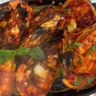 Gambas-Tigre no Tandoori