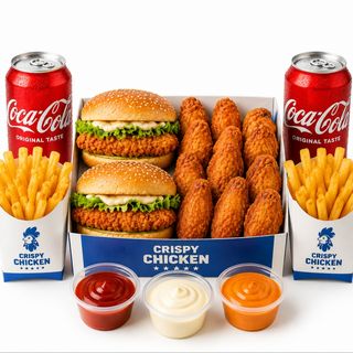 Burger box para 2