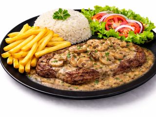 Bife Cogumelos