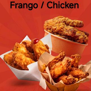 9 pedaços de Frango panado e crocante