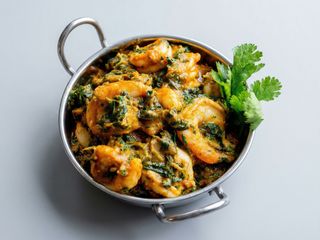 Saag Prawn