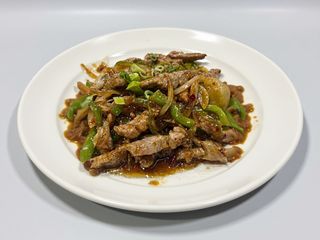 Vaca C/ Cebola e Pimentos