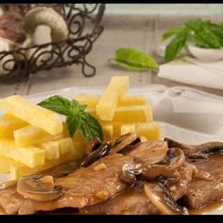 Miminhos de vitela con cogumelos(imagen ilustrativa)