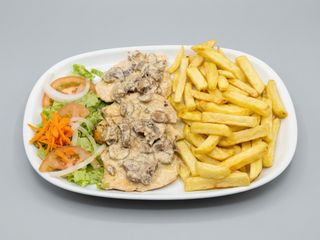 Bifinhos de Frango com Cogumelos 