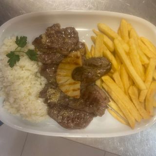 picanha con feijão preto