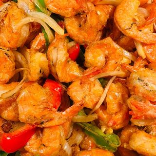 Camarão com pimento