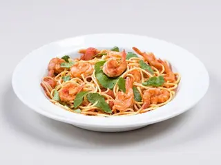 Pasta All'Aglio com Gambas