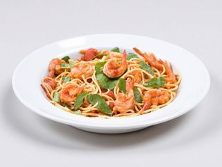 Pasta All'Aglio com Gambas