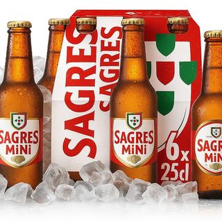 Cerveja Sagres branca mini 6x0.25l