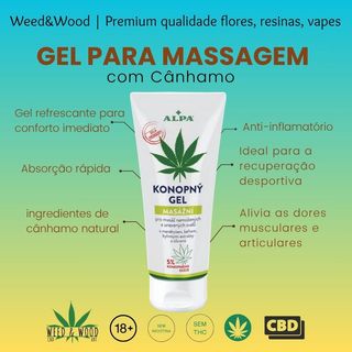 Gel Para Massagem com Canhamo ALPA,100Ml
