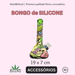 (N42) Bongo de silicone, 19x7cm