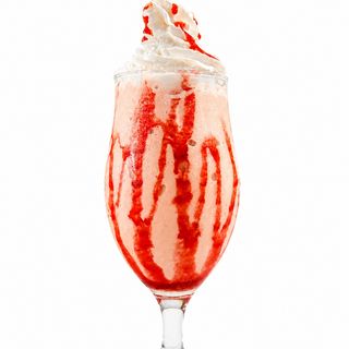 Milkshake Morango (Strawberry Milk Shake)