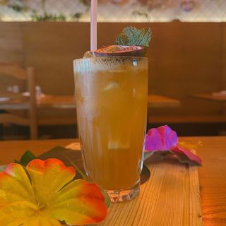 Ice Tea com chá verde e maracujá