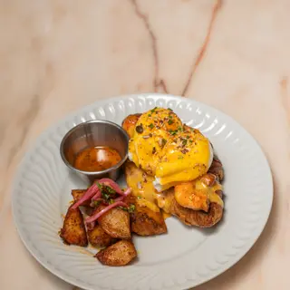Shrimps Benedict