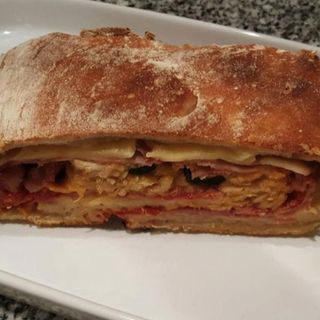 Fatia de bôla  de carne