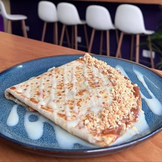 Crepe Banana com Doce de Leite