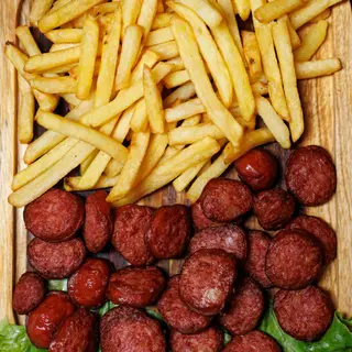Calabresa com batata frita