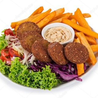 Falafel prato menu