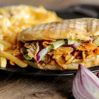 Donor kebab com queijo menu