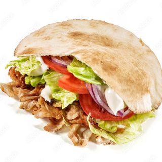 Pão pita crispy chicken