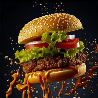 Classic cheesy burger
