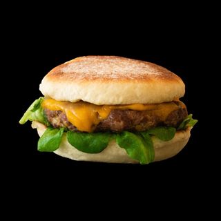 Hambúrguer no bolo de caco