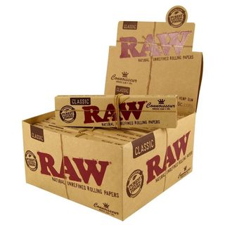 Caixa de Mortalhas Raw King Size Slim (110x44mm) C/ Filtros (24x32un)
