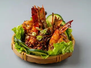Gamba Black Tiger ao Alho