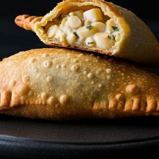 Milho e queijo - vegetariano.