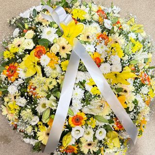 Coroa - Gerberas e Margaridas (tons para homem)